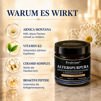 🦄💋Evolvion® Pflegecreme bei seniler Purpura, Blutergüssen & fragiler Haut💕💕💕