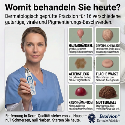 Hergestellt und versandt aus Deutschland ✨Evolvion® 𝟕-𝐓𝐚𝐠𝐞 Hautanhängsel- & Fleckenentferner (𝟕-𝐃𝐚𝐲 𝐒𝐤𝐢𝐧 𝐓𝐚𝐠 & 𝐒𝐩𝐨𝐭 𝐄𝐫𝐚𝐬𝐞𝐫) – Schmerzfreier & narbenfreier fortschrittlicher Roll-on-Stift zur Entfernung von Hautunreinheiten