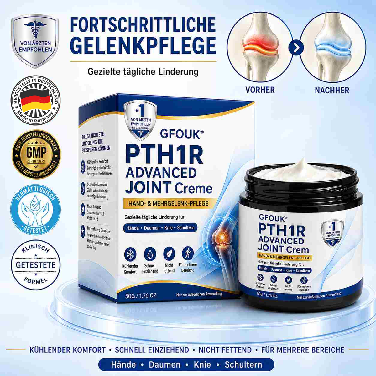 🦅❤️❤️❤️❤️GFOUK® Fortschrittliche Gelenkpflege-Creme