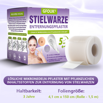 🦅GFOUK® Lösliches Mikronadel-Pflaster zur Entfernung von Hautanhängseln auf Pflanzenbasis