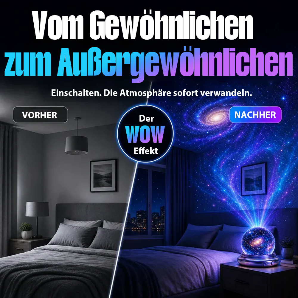 🔮 Nachtlicht-Projektor – intelligenter holografischer Sternenprojektor🦅❤️❤️❤️