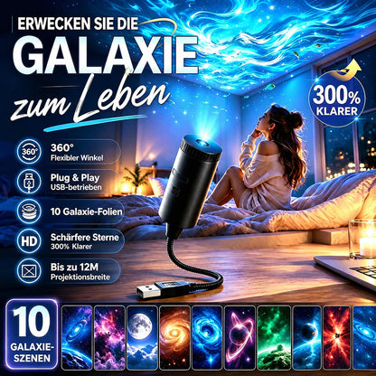 💡🦅BVJ® Plug-and-Play HD-Galaxie- & Ozean-Projektor-Nachtlicht 🐟 Über 50.000 zufriedene Nutzer🐳