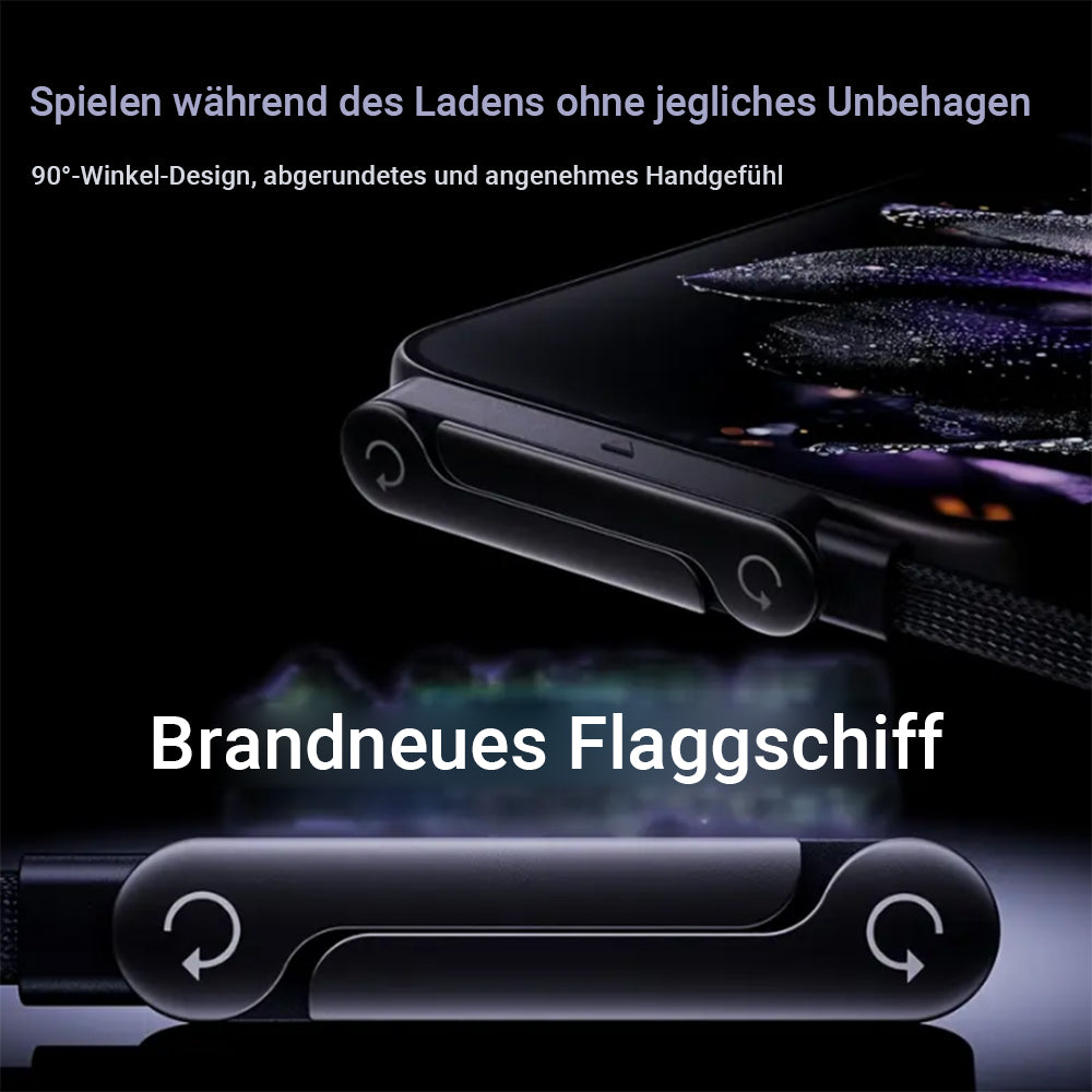 240W Super-Schnellladekabel – 2-in-1 Ladekabel & Handyhalter❤️