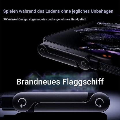240W Super-Schnellladekabel – 2-in-1 Ladekabel & Handyhalter❤️