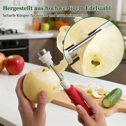 2-in-1 Apfelentkerner und -schäler, Apfelentkerner, Obstentkerner aus Edelstahl 🍎