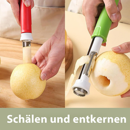 2-in-1 Apfelentkerner und -schäler, Apfelentkerner, Obstentkerner aus Edelstahl 🍎