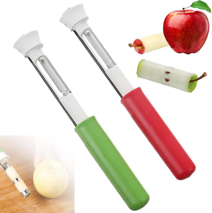 2-in-1 Apfelentkerner und -schäler, Apfelentkerner, Obstentkerner aus Edelstahl 🍎