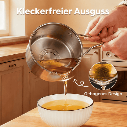 🔥 50 %! 🍳 Multifunktionale Fritteuse aus 304-Edelstahl – lebensmittelecht – spritzschutzoptimiertes Design & Filterkorb für Pommes und Hähnchen 🥟