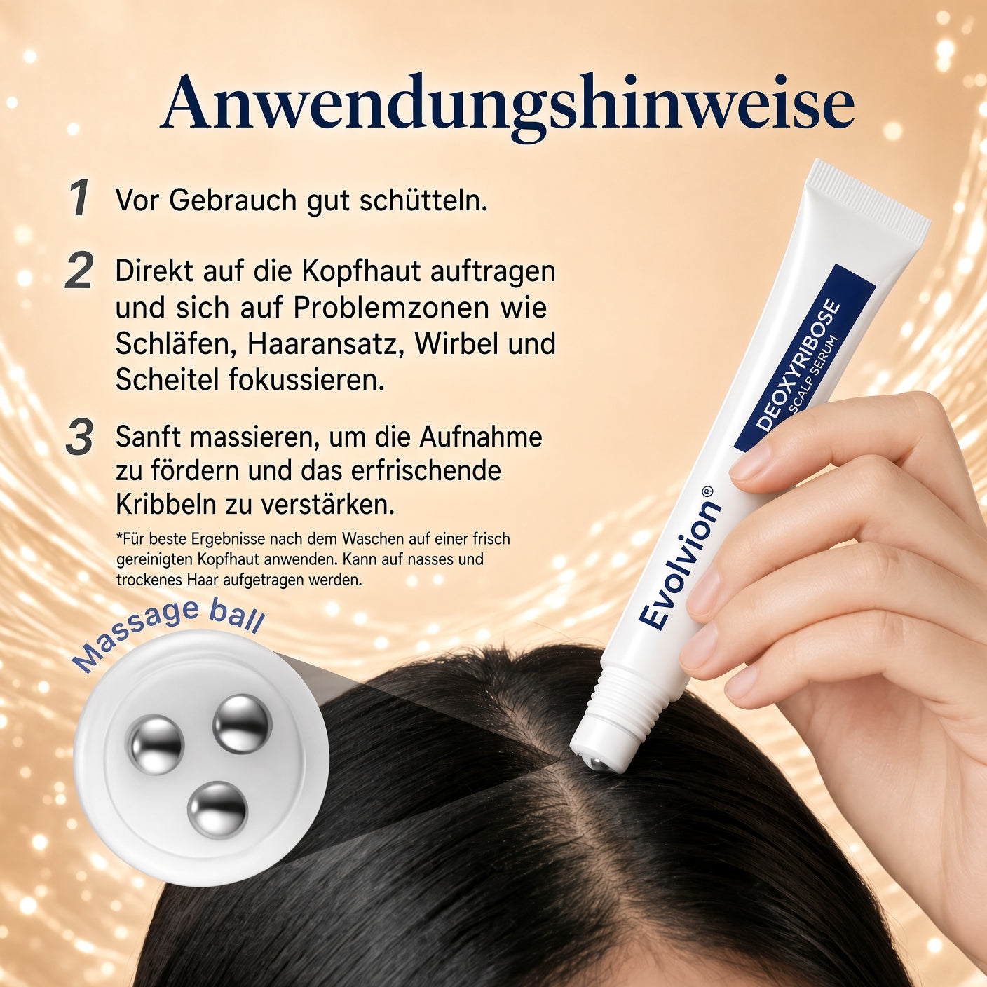 🦄Evolvion® Deoxyribose Kopfhautserum – Fortschrittliche Kopfhautpflege für voller wirkendes Haar