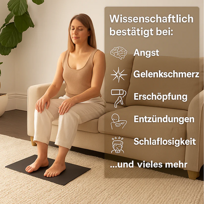 🌍Natürliche Erdungsmatte – für besseren Schlaf & Regeneration 🧘‍♂️🔋