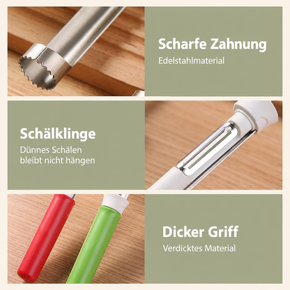 2-in-1 Apfelentkerner und -schäler, Apfelentkerner, Obstentkerner aus Edelstahl 🍎