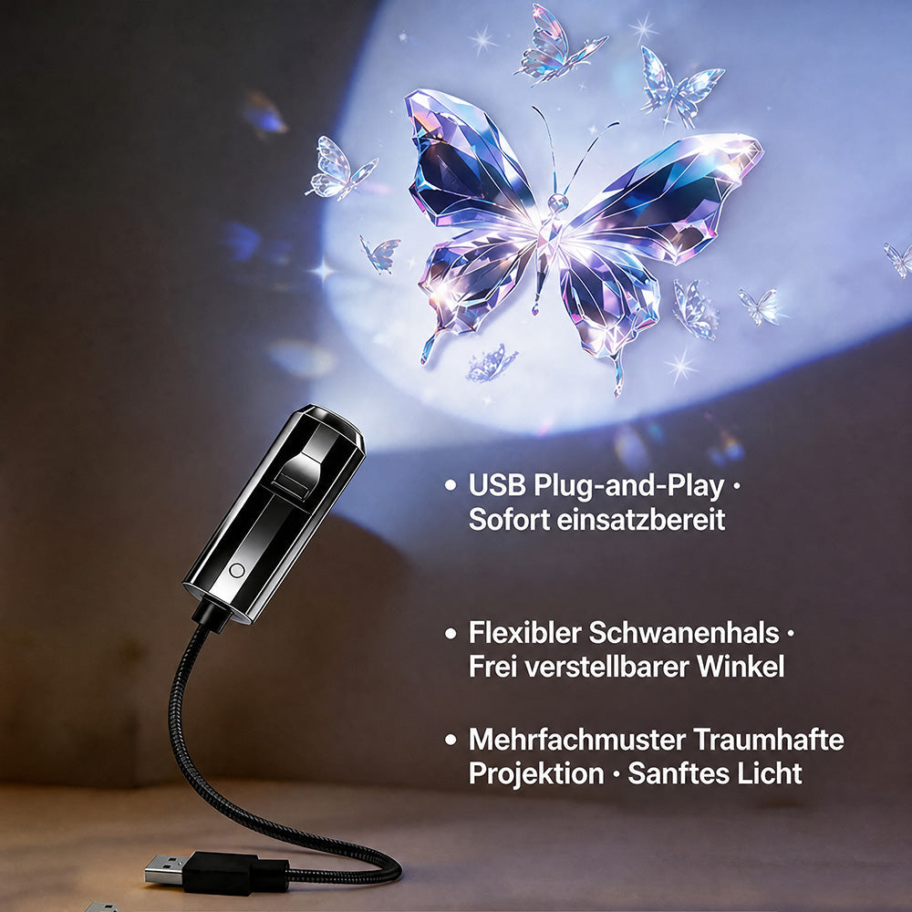 💡🦅BVJ® Plug-and-Play HD-Galaxie- & Ozean-Projektor-Nachtlicht 🐟 Über 50.000 zufriedene Nutzer🐳