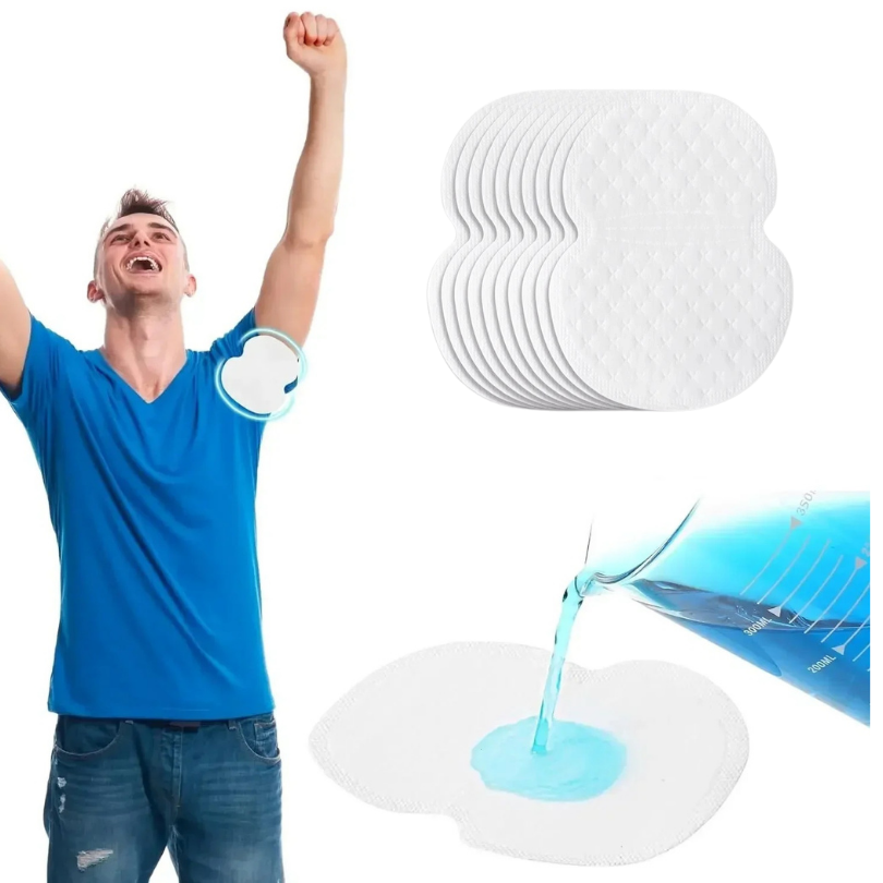 SweatPads 1 Sett + 1 Sett GRATIS: Pustende Engangs Underarms Svetteabsorberende Pads