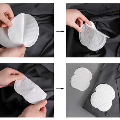 SweatPads 1 Sett + 1 Sett GRATIS: Pustende Engangs Underarms Svetteabsorberende Pads