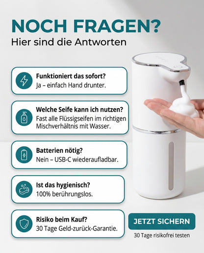 Spart bis zu 50% Seife! 💰 Sensor-Schaumspender XL – Weniger Verbrauch, mehr Ordnung 🏠
