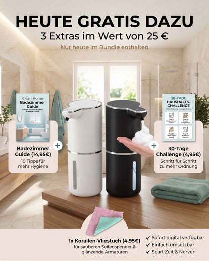 Spart bis zu 50% Seife! 💰 Sensor-Schaumspender XL – Weniger Verbrauch, mehr Ordnung 🏠